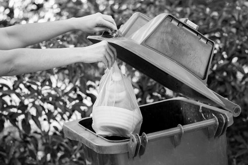 Professional flat clearance services in action in Hainault