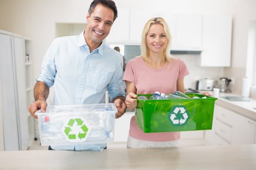 House clearance professionals sorting items